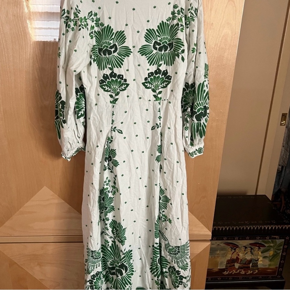 FARM Rio White and Green Floral Maxi Dress - Picture 3 of 3